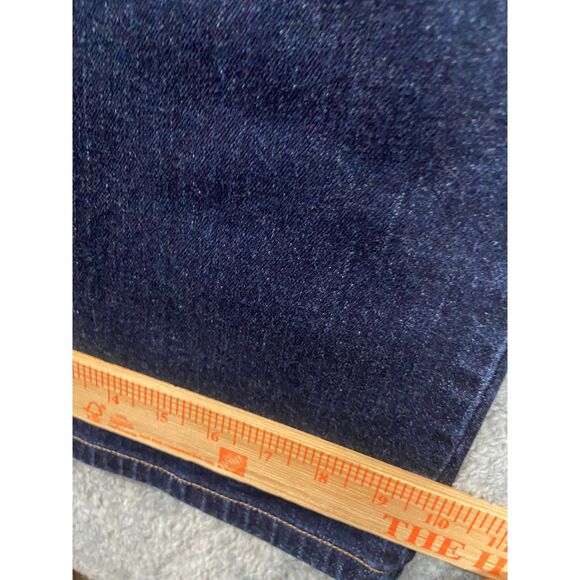 Lauren Jeans Co Womens Plus 16 Blue Dark Wash Stretch Denim Flap Pockets Bootcut - Picture 11 of 12